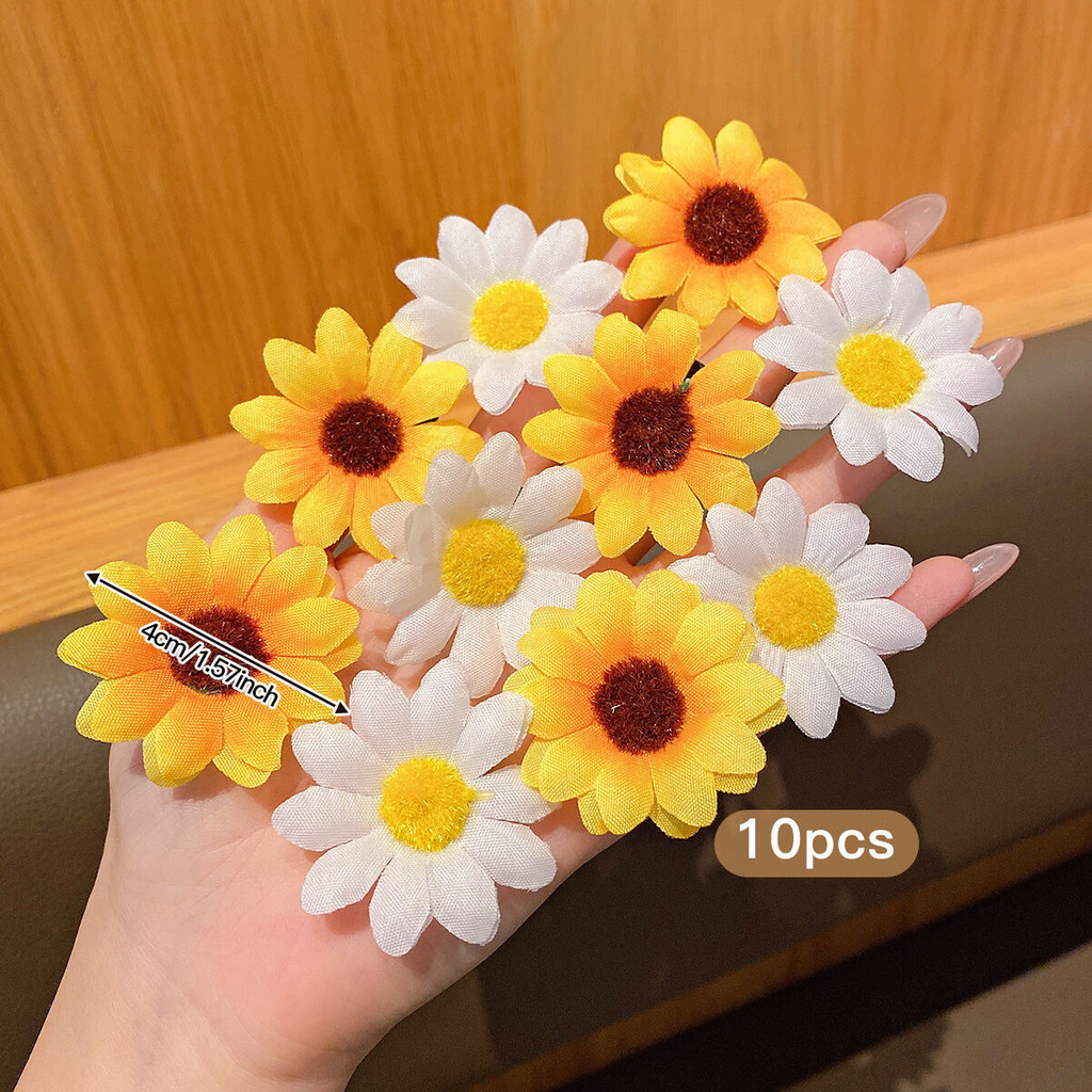 10pcs Sunflower Hair Clips Cute Headflowers Suitable for Daily Use ...