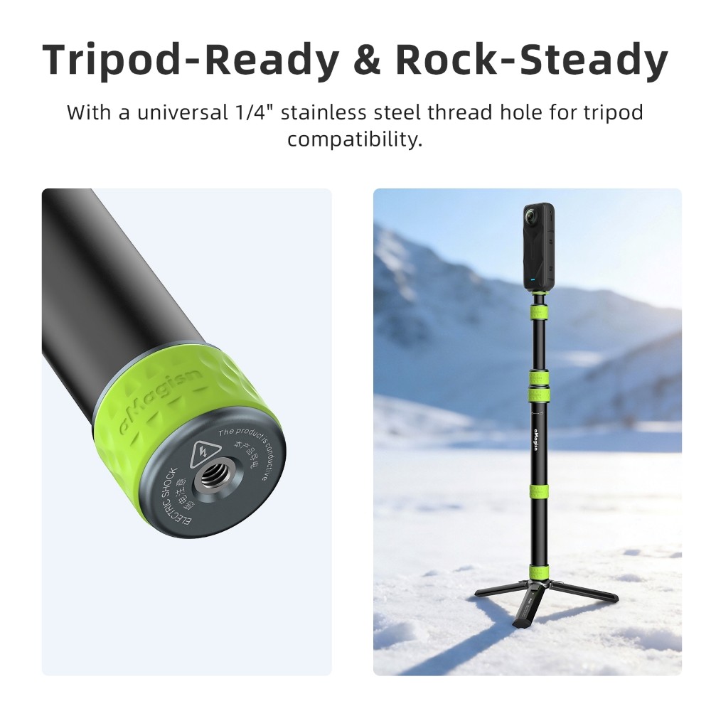 aMagisn Extendable Selfie Stick for Insta360 DJI Osmo Action GoPro ...