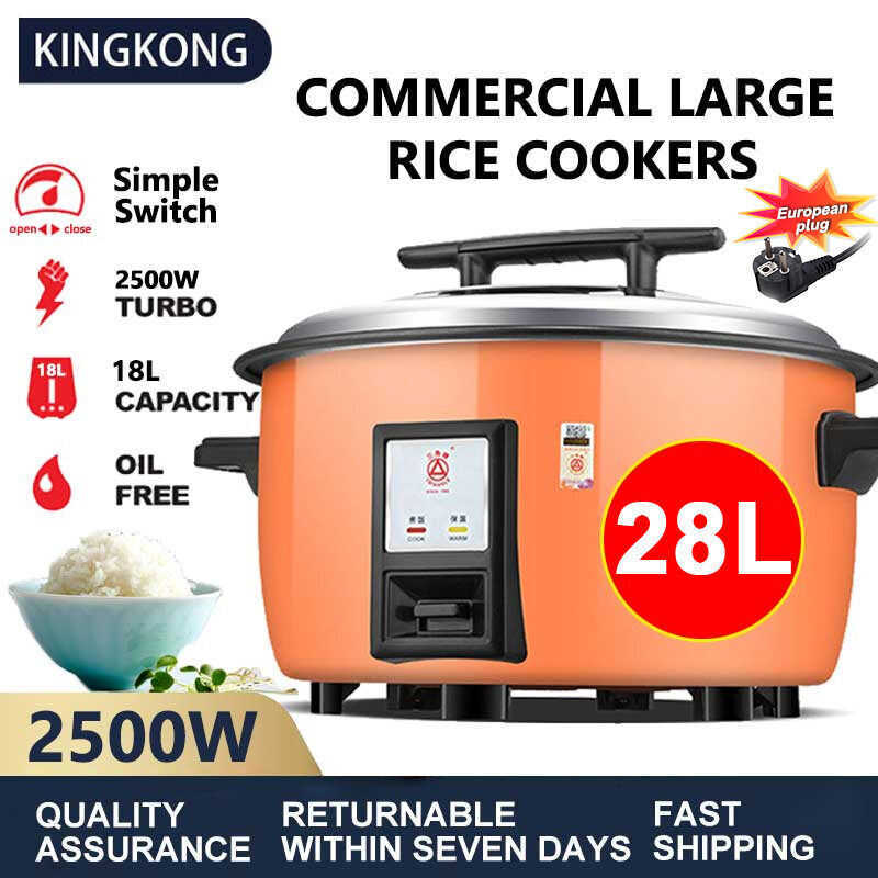 Kingkong Large Capacity Rice Cooker Commercial Non-Stick Pan 8L/10L/13L ...