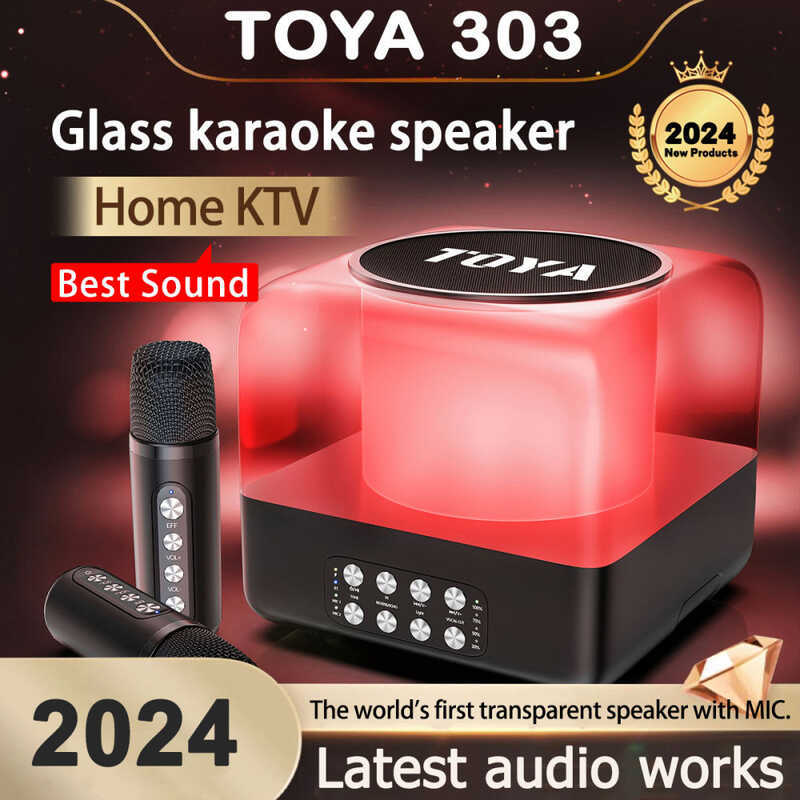 5 Bluetooth Speaker With Mic Wireless Dual Microphone Karaoke 3D Stereo ...