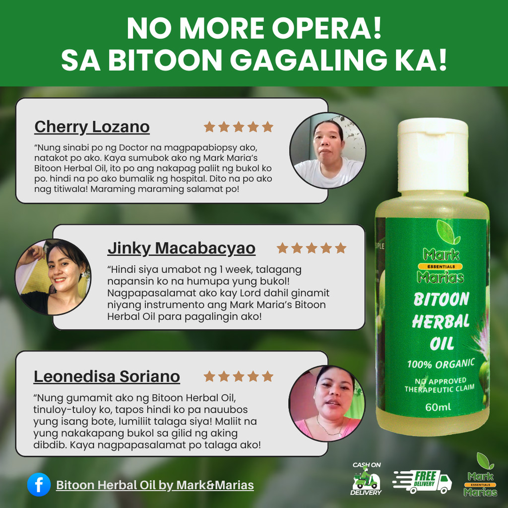 Bitoon Herbal Oil Mark & Maria’s Essentials 60 ml – Original Authentic ...