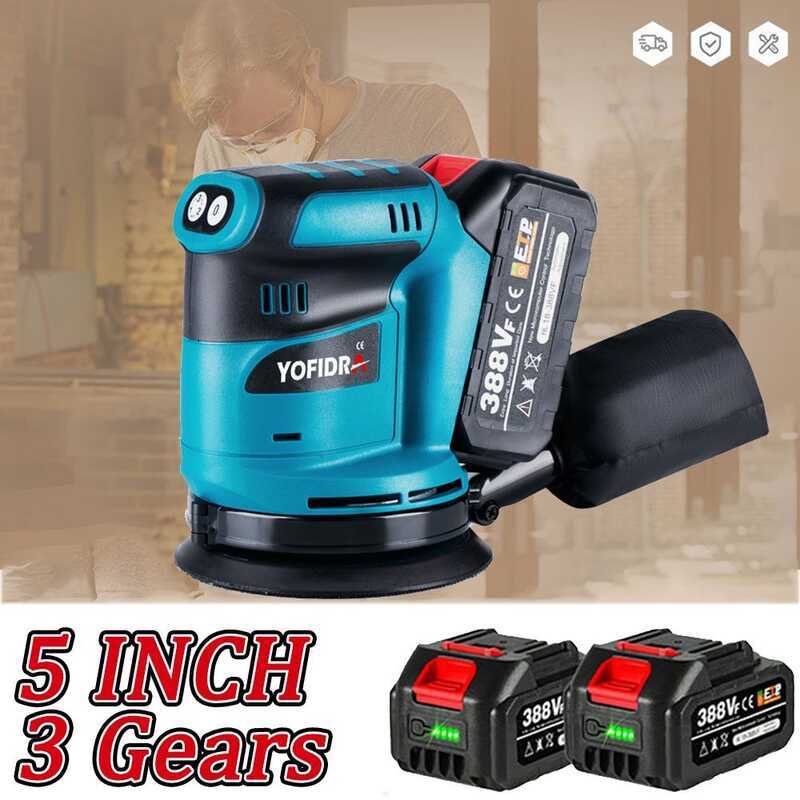andom 5Inch Orbit Sander Cordless With 3 Variable Speed Orbital Palm ...