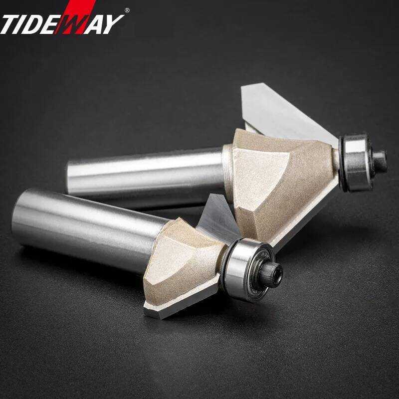 Tideway 45 eg Bevel Edge Forming Chamfer Router Bits with Bearing ...