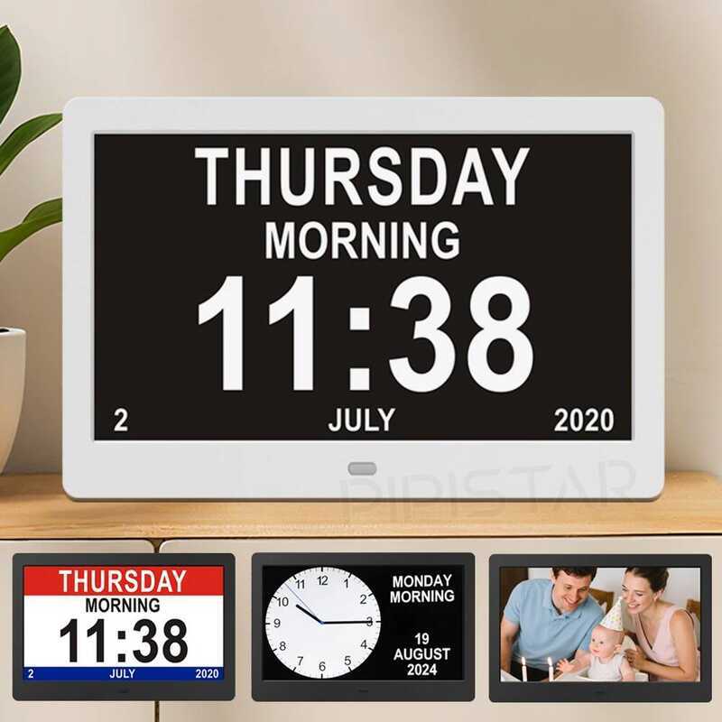 10.1/7-Inch Calendar Frame Dementia Display Time, Date, Smart Desktop ...