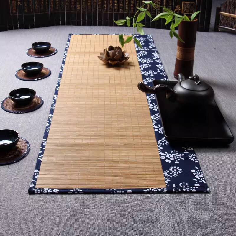 ☑♥ Tea Mat Bamboo Mat Bamboo Tea Linen Zen Japanese Tea Mat Tea Art Six ...