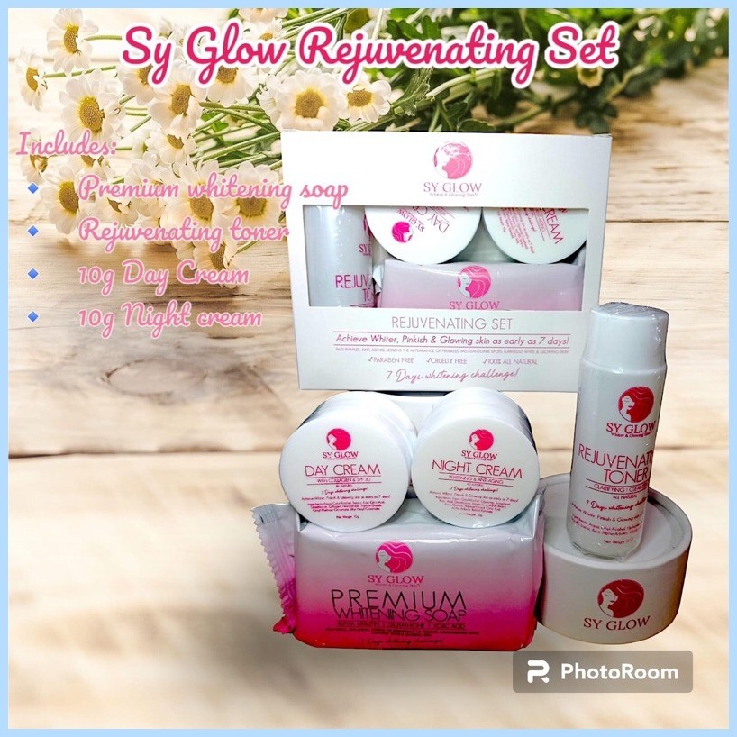 ⚘ SY Glow Rejuvenating Set (7 days whitening challenge) | Shopee