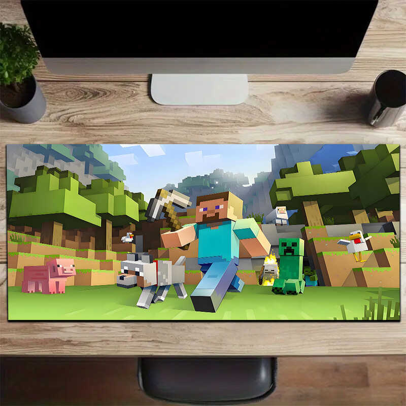 1Pc Minecraft Large Mouse Pad Computer Desk Keyboard Mat Office Gaming ...