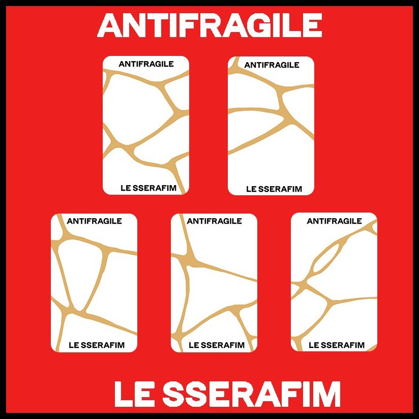 LE SSERAFIM SHOPEE 購入特典トレカ ANTIFRAGILE ♛Top Rated ⚡Express Delivery [5pcs/set] LE SSERAFIM Antifragile