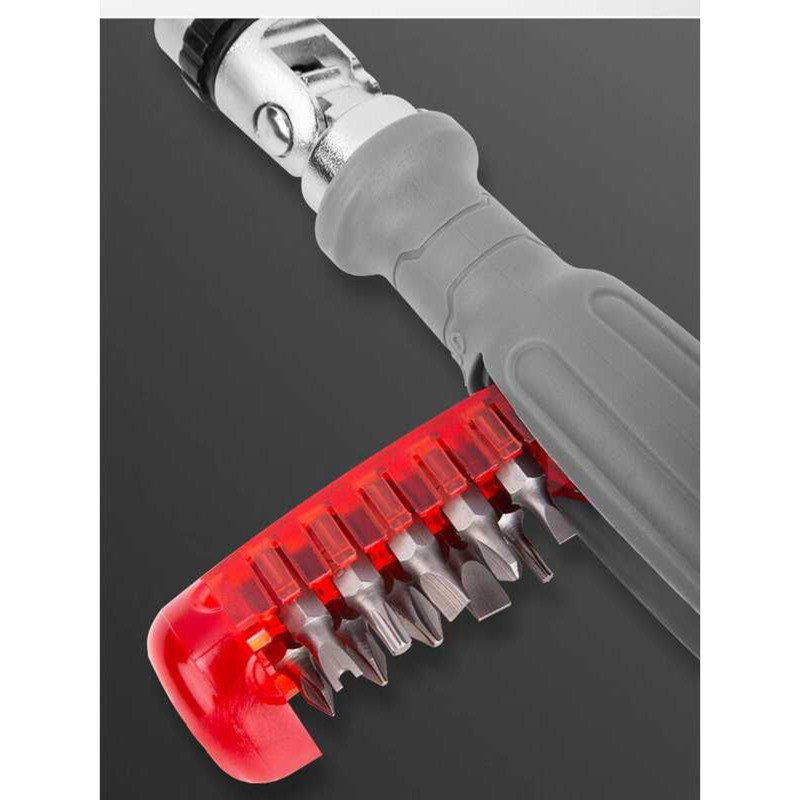 11-in-1 Ratchet Multi-Function Screwdriver Multi-Angle Universal Effort ...