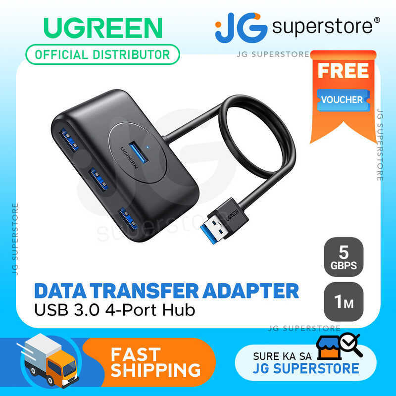 UGREEN 4-In-1 USB 3.0 Port Hub 5Gbps Data Transfer Adapter For Pc ...