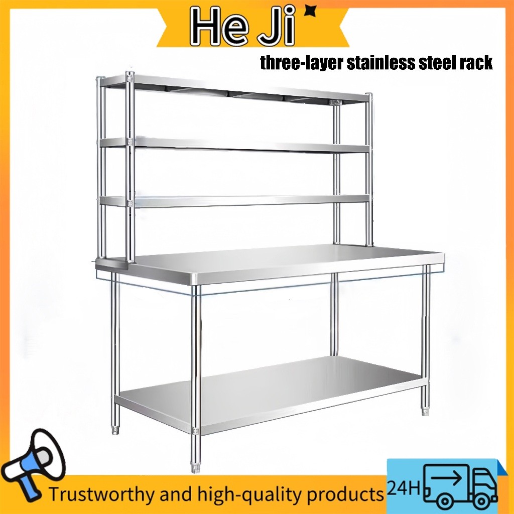 Kitchen table stainless steel console table multifunction working table ...