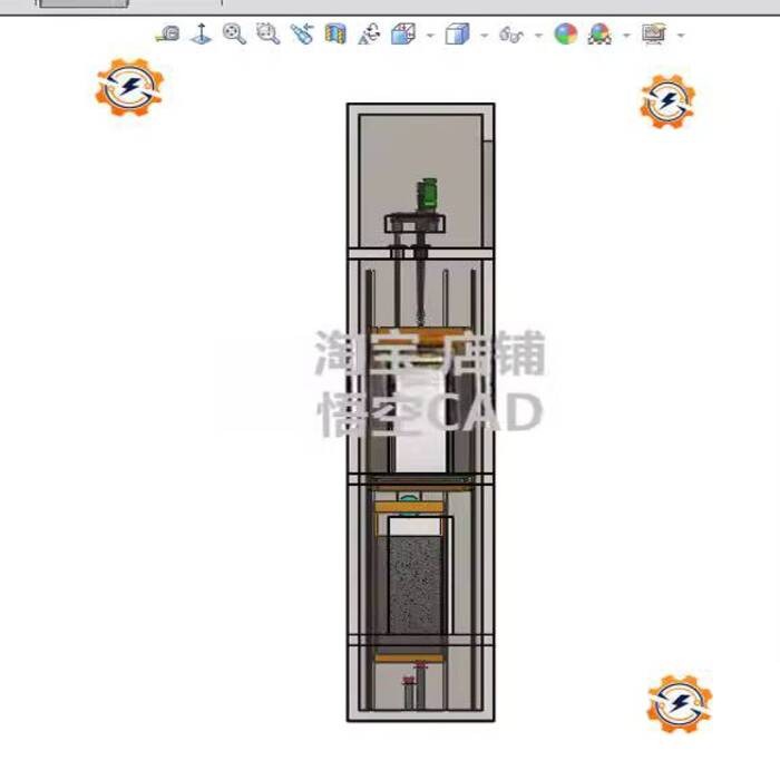 ☑♥ Elevator Training Model 302471 Drawing 3D Model SW Scheme Mechanical ...