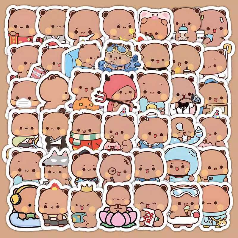 One Two Bubu Magnets Refrigerator Helmet Laptop Phone Decorative Travel ...