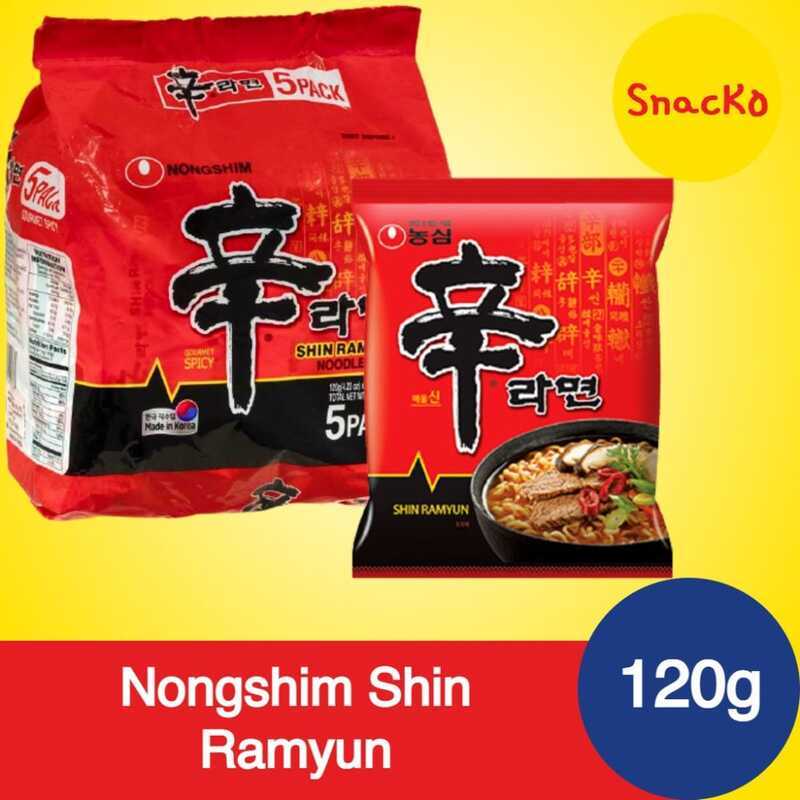Nongshim Shin Ramyun 120G Pouch - Korea Noodles Ramen C46 | Shopee ...
