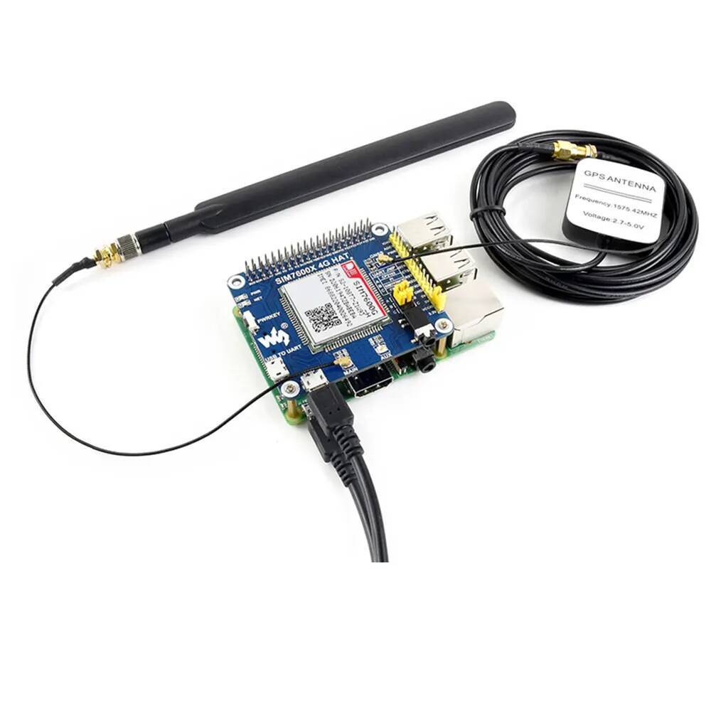 C SIM7600E-H SIM7600G-H SIM7600CE 4G HAT 4G / 3G / 2G / GSM / GPRS ...