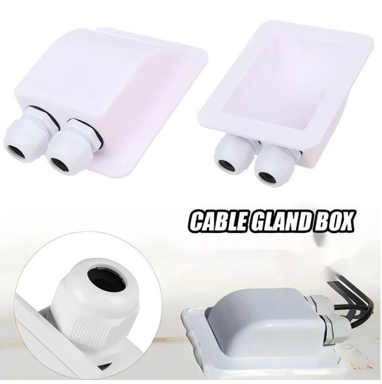 Double Wire Entry Gland Box Connector Solar Panel Roof Wire Entry Cable ...