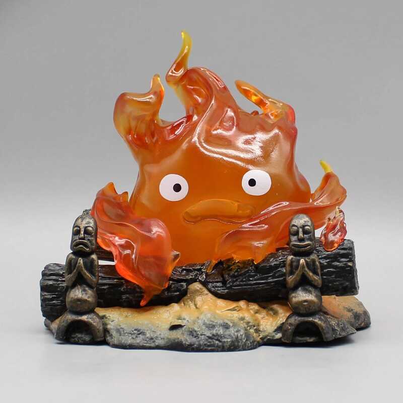 Lampe Objet Cartoon Animé – 12 Cm – Cœur Avec Flammes – Figurine En PVC – Décoration De Table – Modèle Collection
