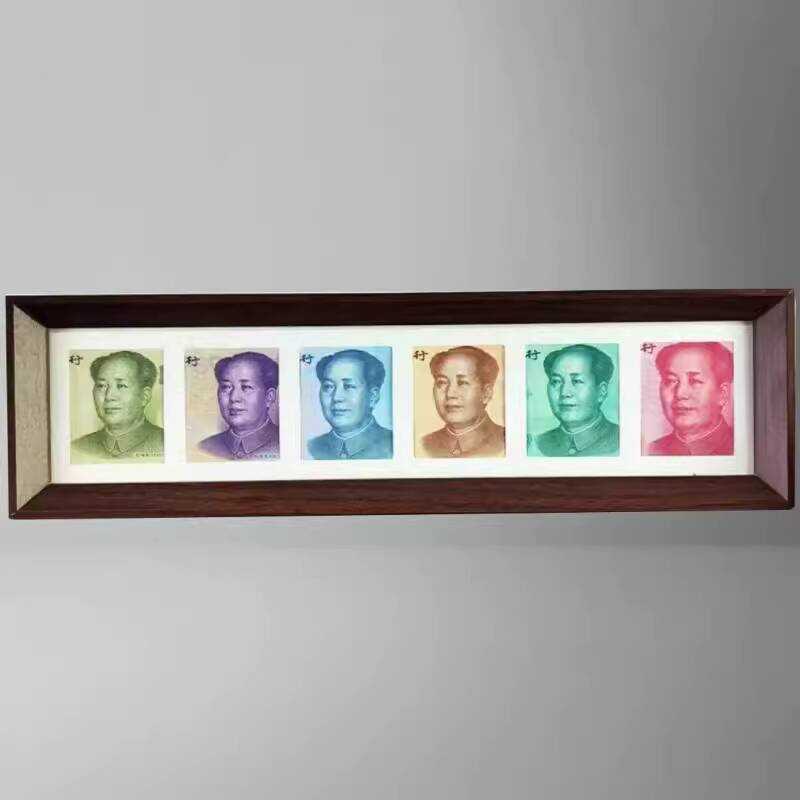 Walnut Color Six-Row RMB DIY Commemorative Coin Display Gift for ...