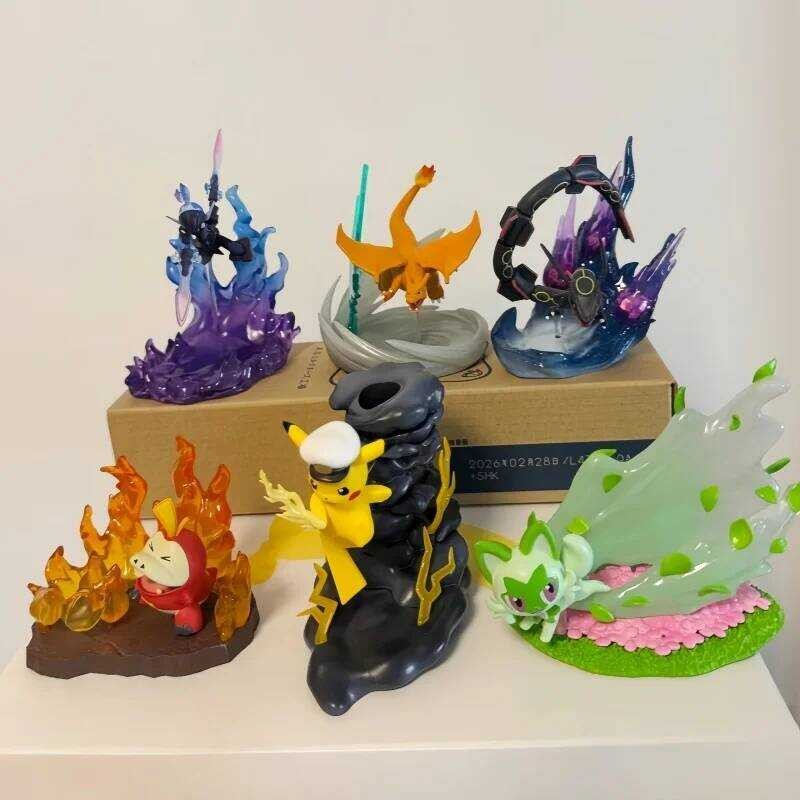 Anime Figure Toys Battle On Desk Series Sprigatito Rayquaza Ceruledge ...