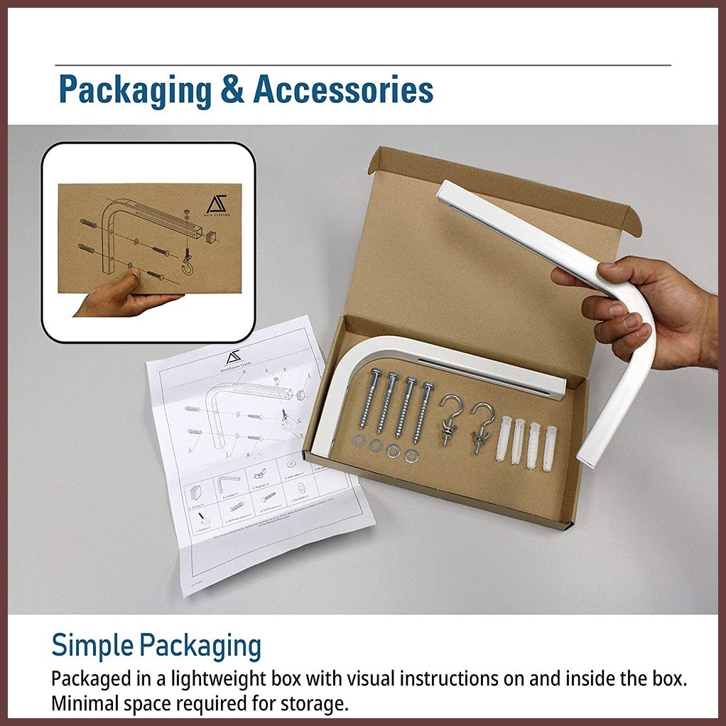 ∞ ⇦ Projector Screen Mount Bracket L-Shaped Ceiling Projection Screen ...