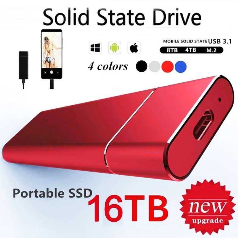 SSD Original External Hard Drives 500Gb 1Tb 2Tb 4Tb Usb3.1 HDD Portable ...