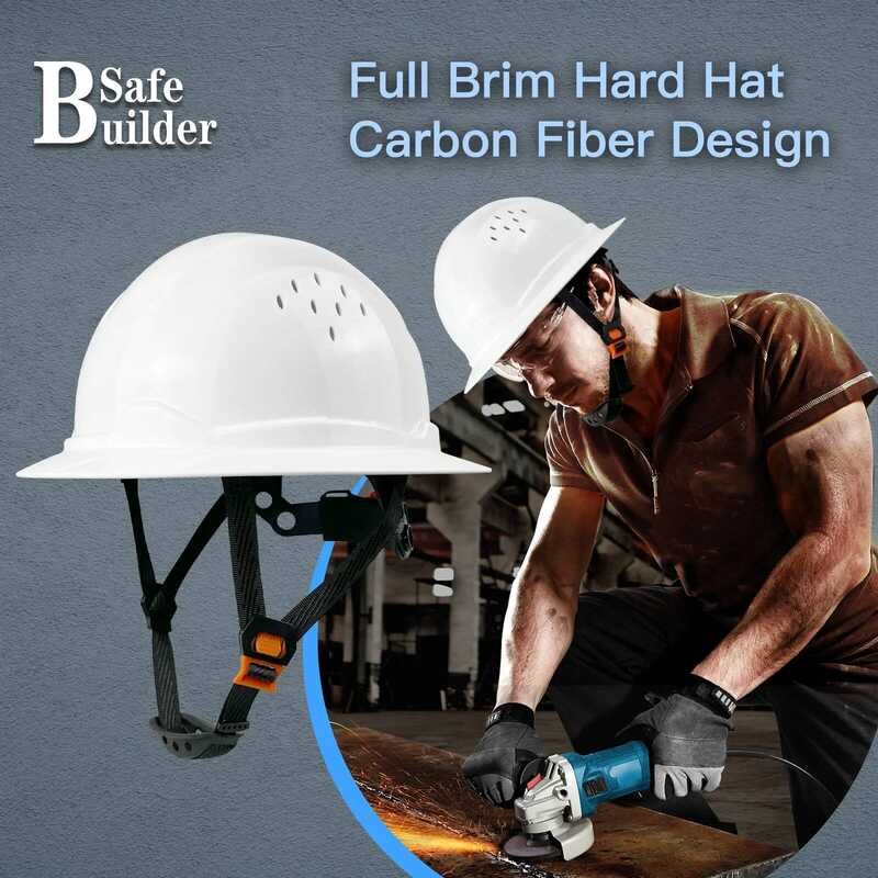 W Outdoor Full Hard Hat For Engineer ABS Safety Helmet Sunshade ...