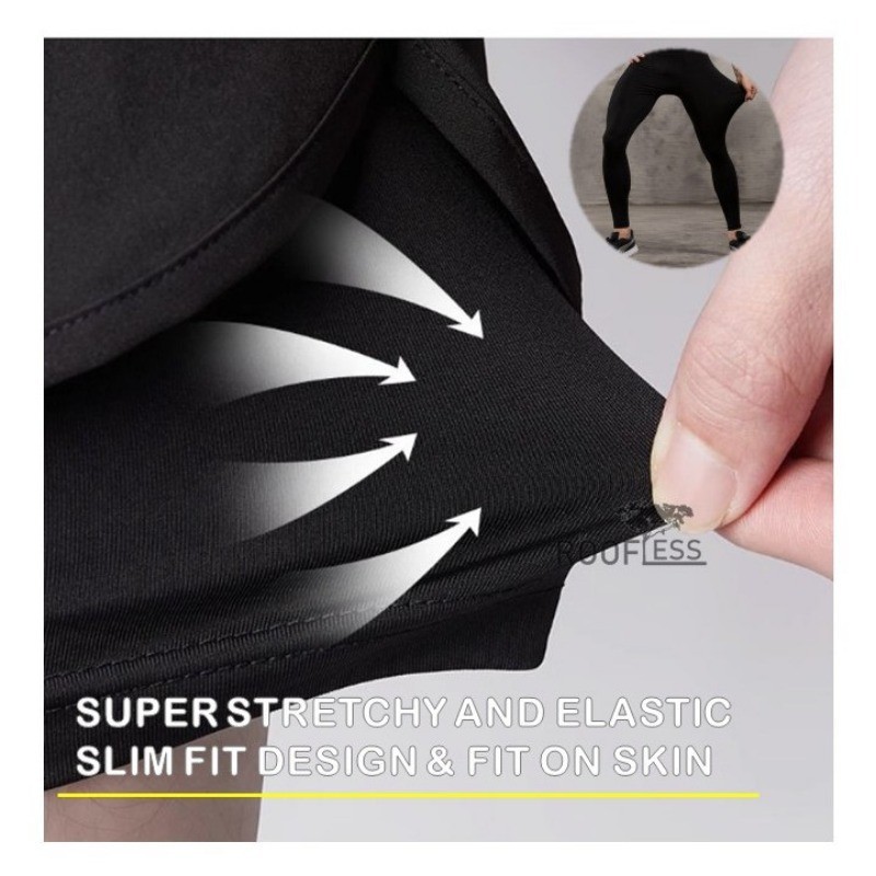 Men's 3-Piece Swim & Compression Sport Set Quick Dry Long Sleeve Top ...