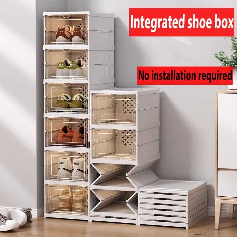 Box Shoe Storage 3/6/9 Layer Hard Case Organizer Clear Plastic ...