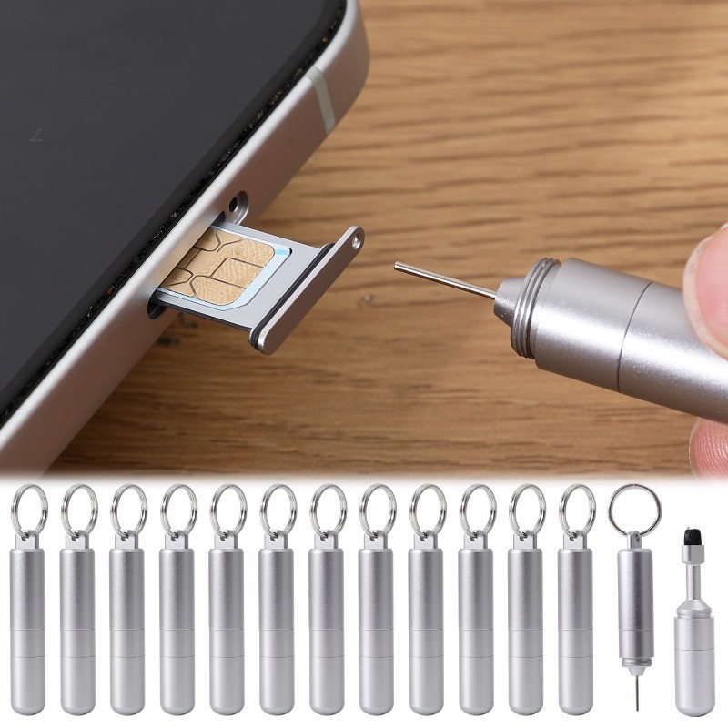 [ GuuDuu ]3 in 1 SIM Card Removal Tool - Mini Keychain Eject Pin ...