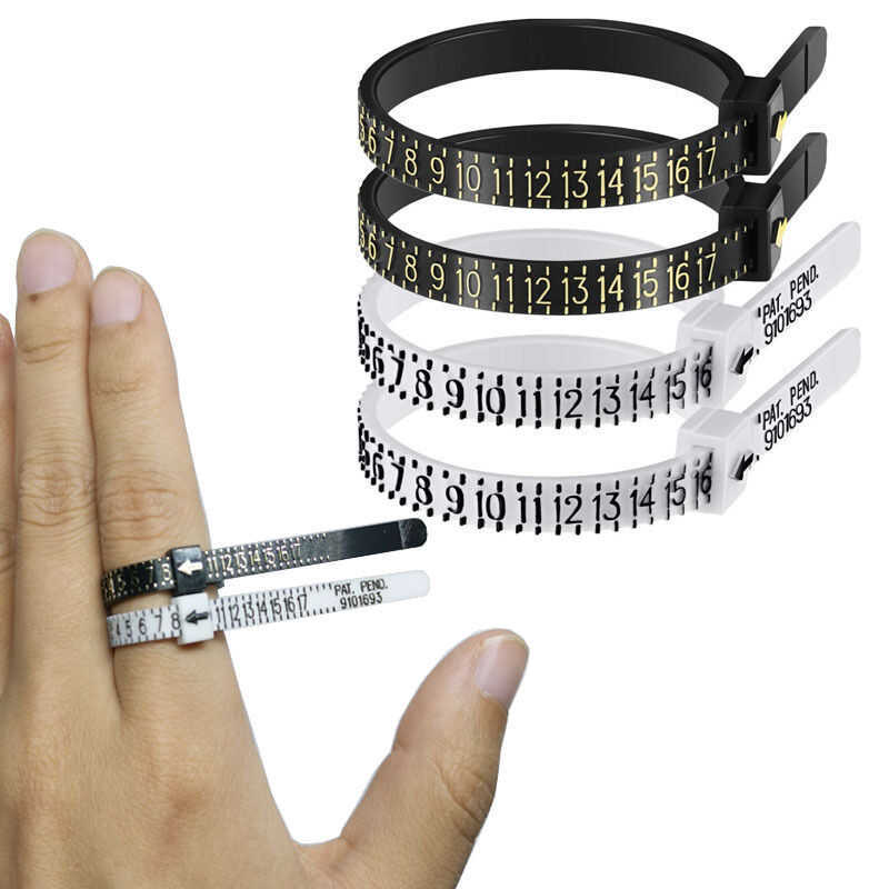 COD Ruler Measurer Finger Coil Sizing Tool UK US Size Measurements Ring ...