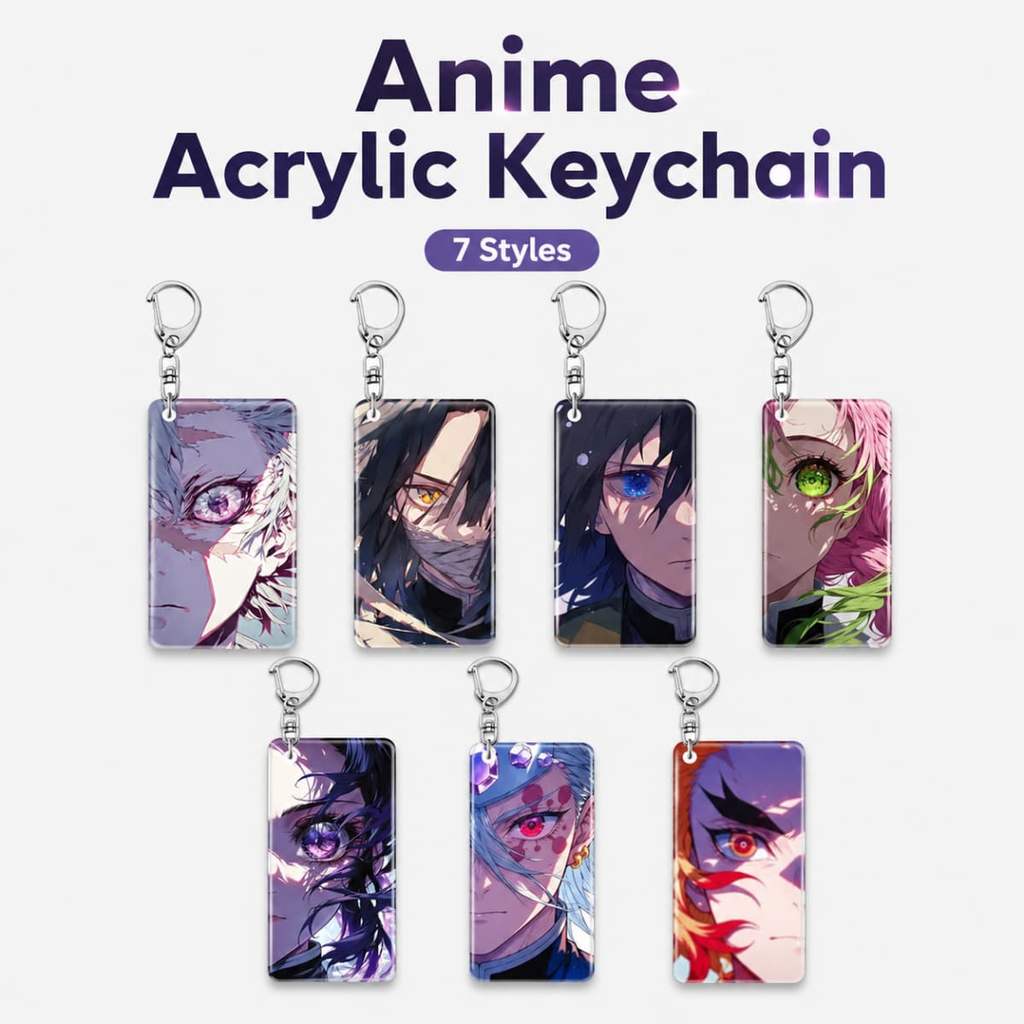 Demon Slayer Acrylic Transparent Eye Card Anime Collectible Zenitsu ...