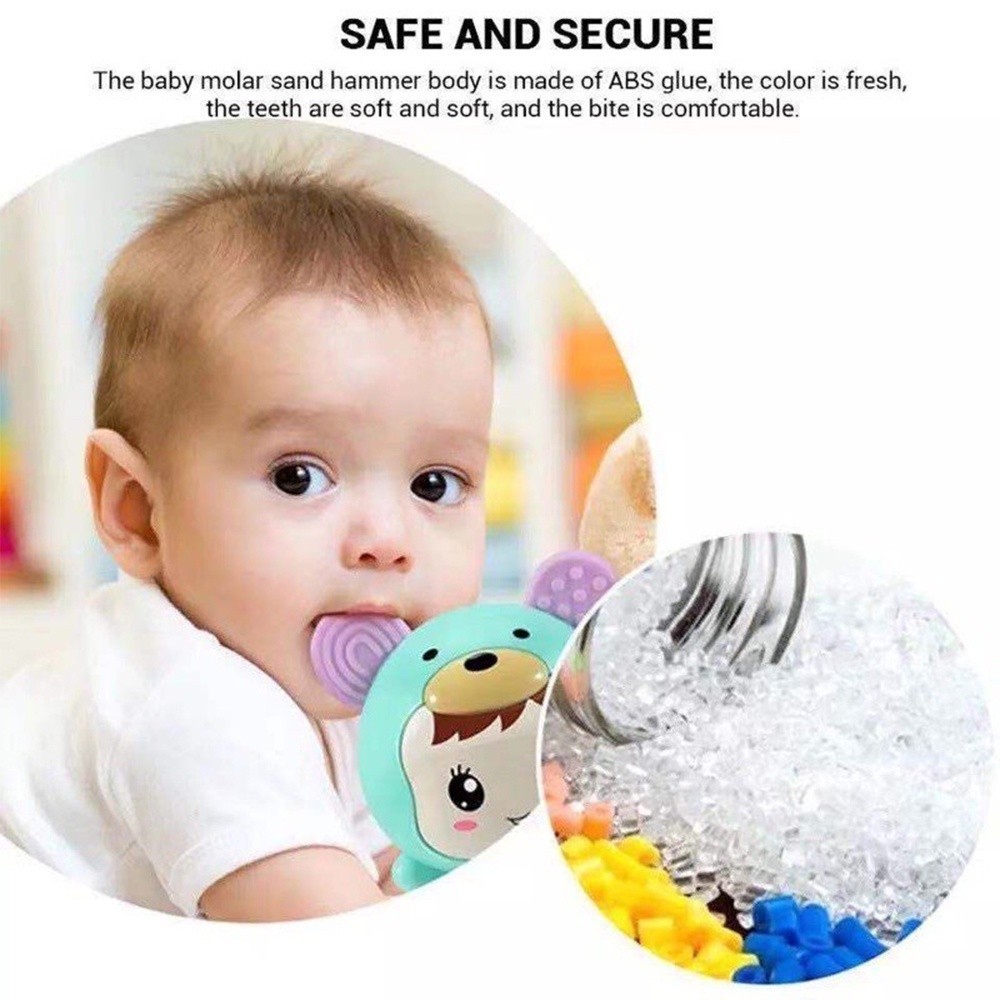 D Dynamic Rhythm Stick Rattles Musical Instrument Toys Baby Shaker Sand ...