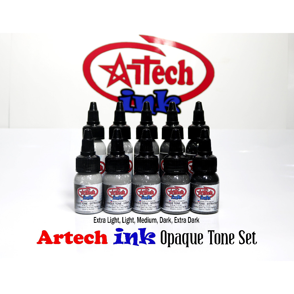 ARTECH INK Tattoo Ink [Opaque Tone Set] by BONG ARQUINES | Shopee ...