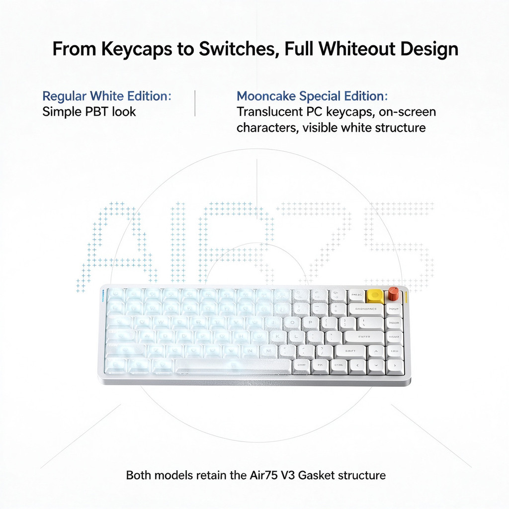 NuPhy Air75 V3 Moonbow Mechanical Keyboard. Perfect for Apple Devices ...
