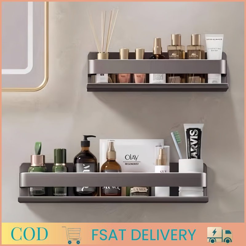 Kitchen Condiments Organizer Shelf Spice Rack Wall Mounted Carbon Steel ...