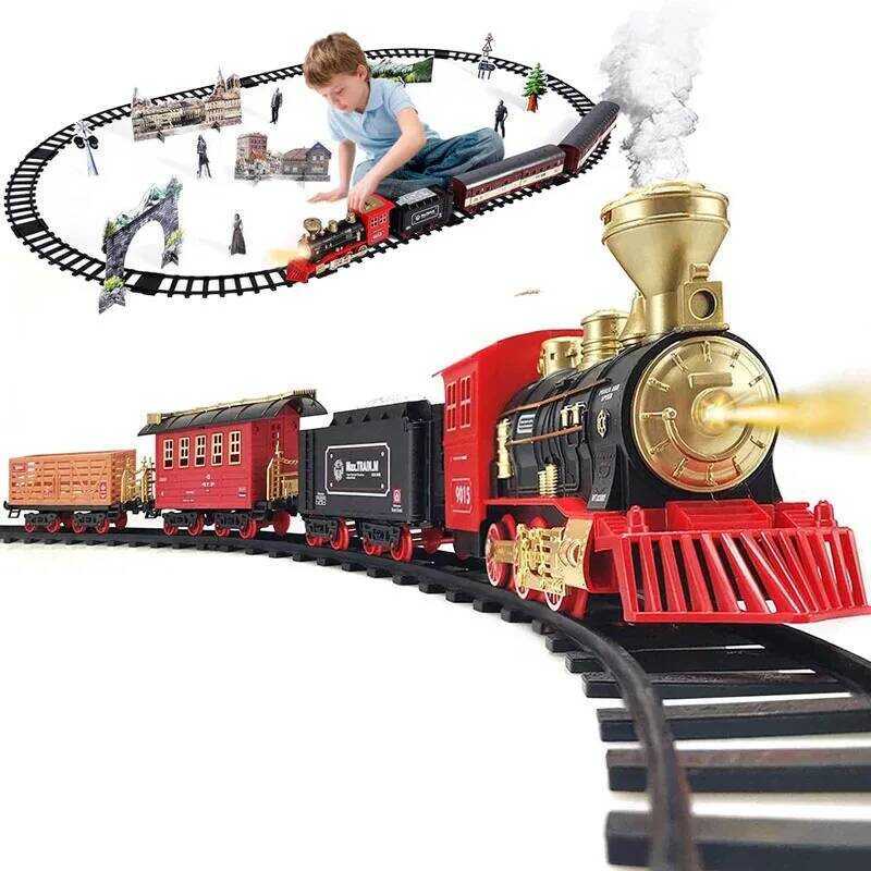 Y Battery Operated Railway Classical Freight Water Steam Locomotive ...