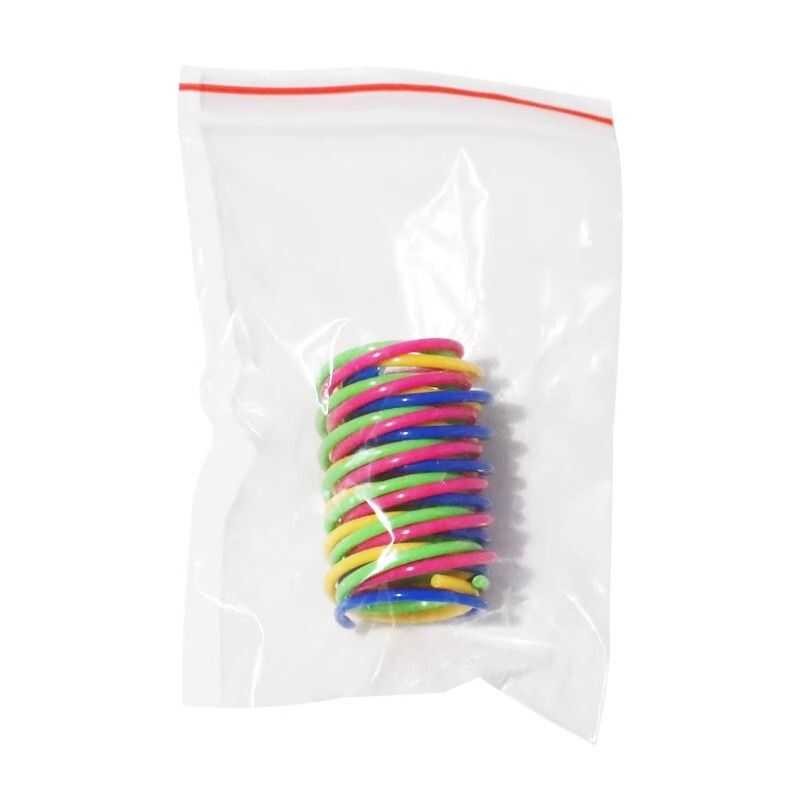 Colorful Plastic Toy Spring Loaded Interactive Teaser Stick Pet ...