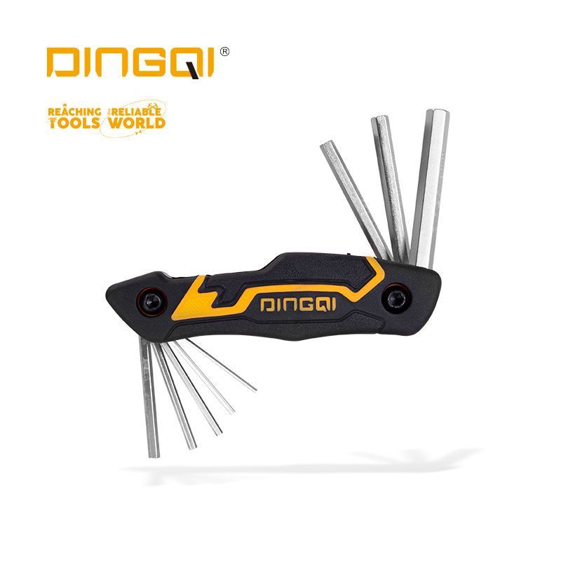 DINGQI Foldable Allen Hex Wrench 8-in-1 Portable Hand Tools Allen Range ...