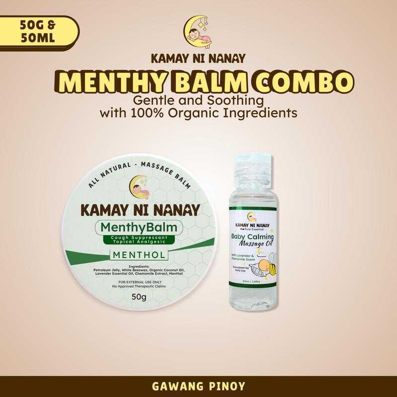 Kamay Ni Nanay Menthy Balm And Calming Massage Oil Combo Pack FDA ...