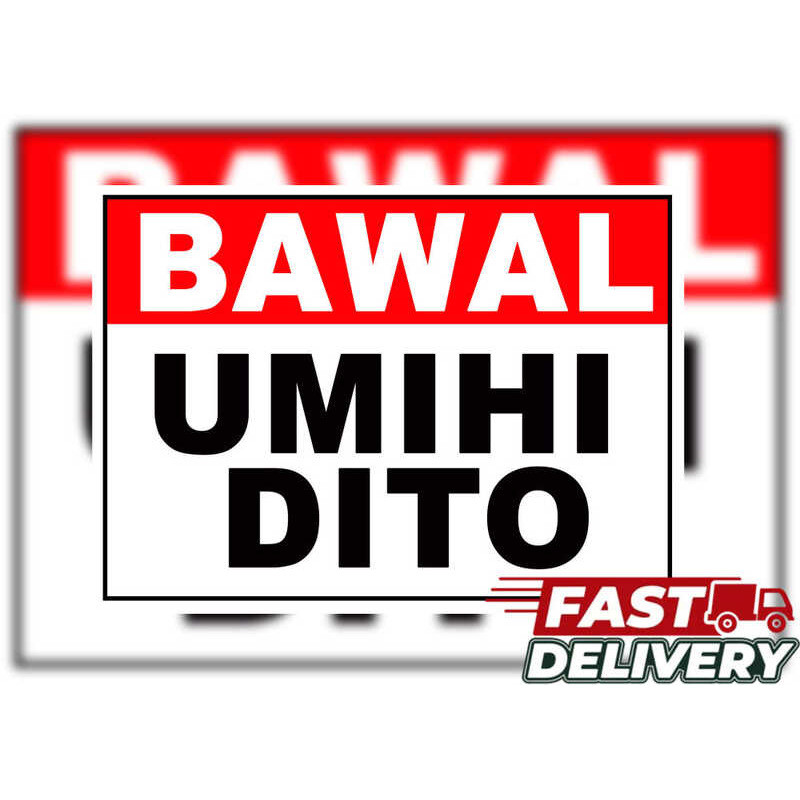 Shop bawal umihi sign for Sale on Shopee Philippines