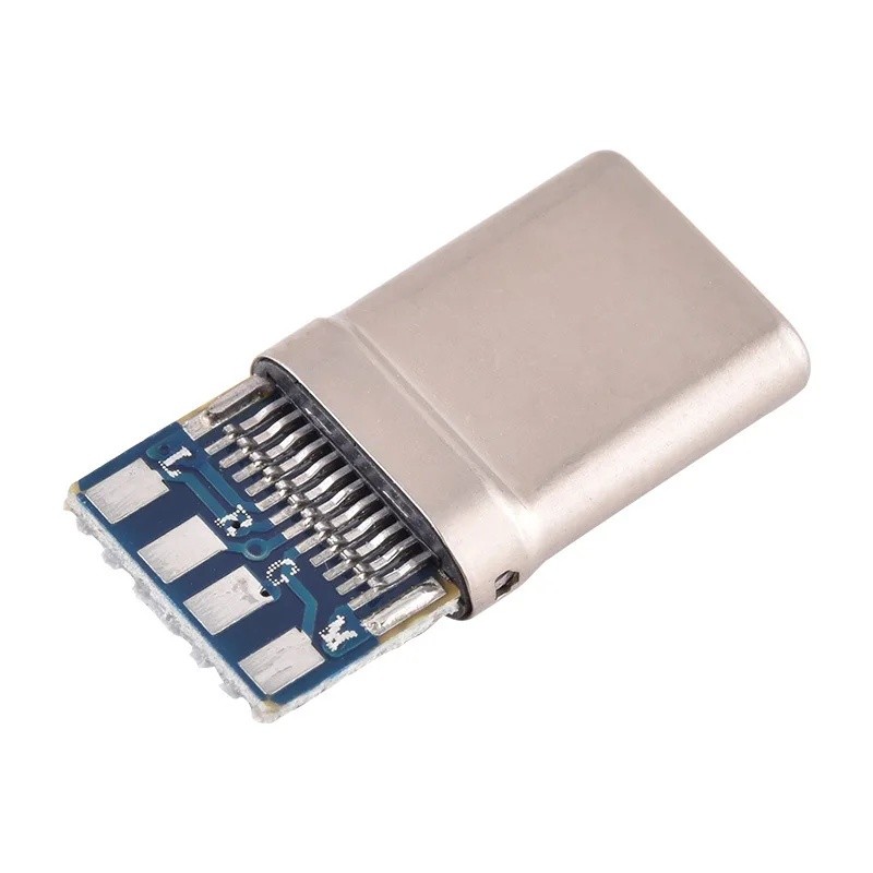 10PCS USB 3.1 Type C Connector 24 Pin Male Socket Fast Charging+Audio ...