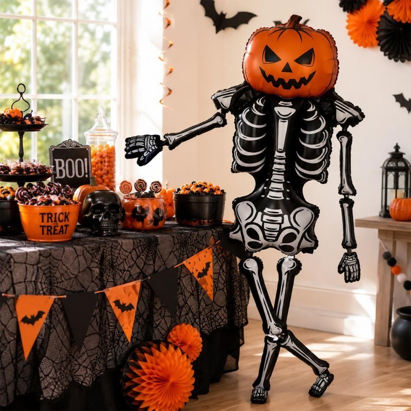 [Prim] 2-1Pcs Large Halloween Skull Balloons - Terrifying Festival ...