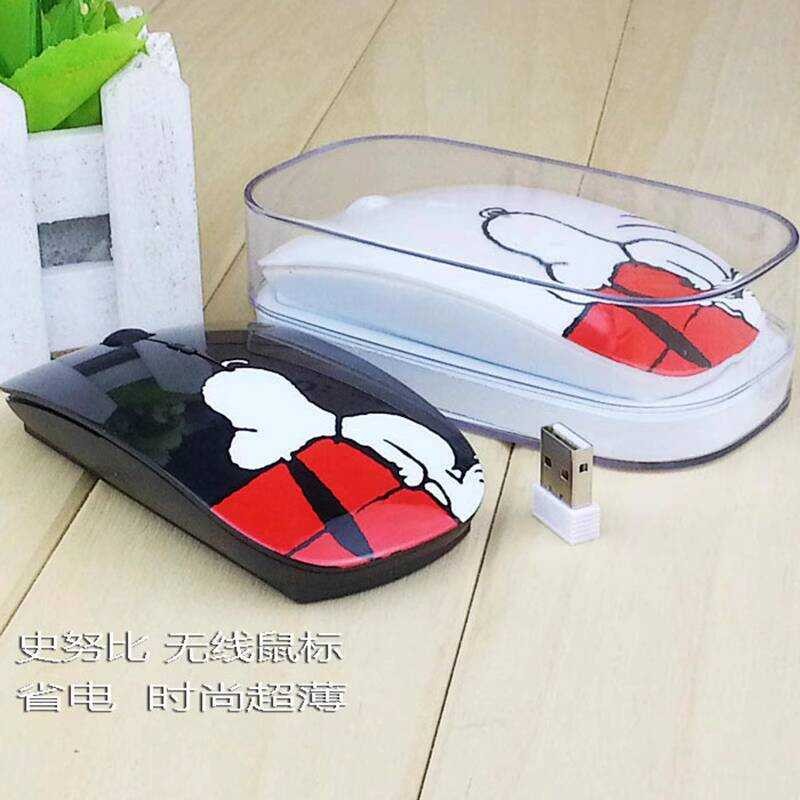 Snoopy Silent Wireless Mouse Thin Cute snoopy Laptop Desktop Girl ...