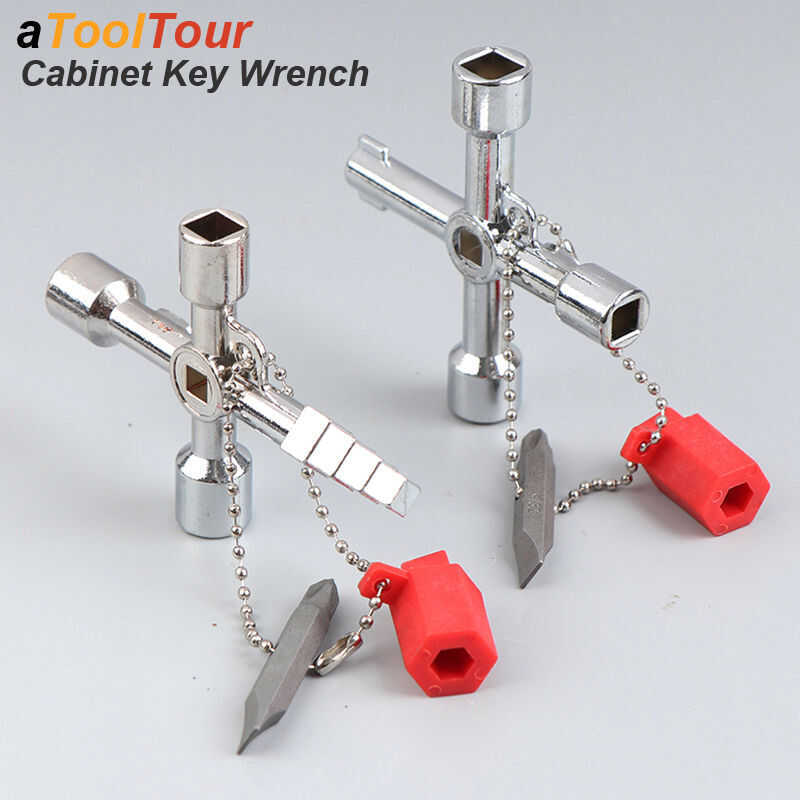 Multi-Functional Water Utility Triange Key Wrench Plumbing Spanner ...