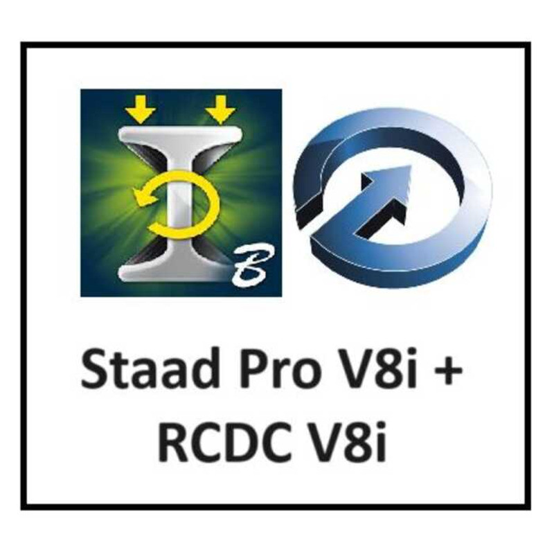 STAAD Pro & RCDC V8i FULL VERSION LIFETIME USE NO EXPIRY | COMES IN A ...