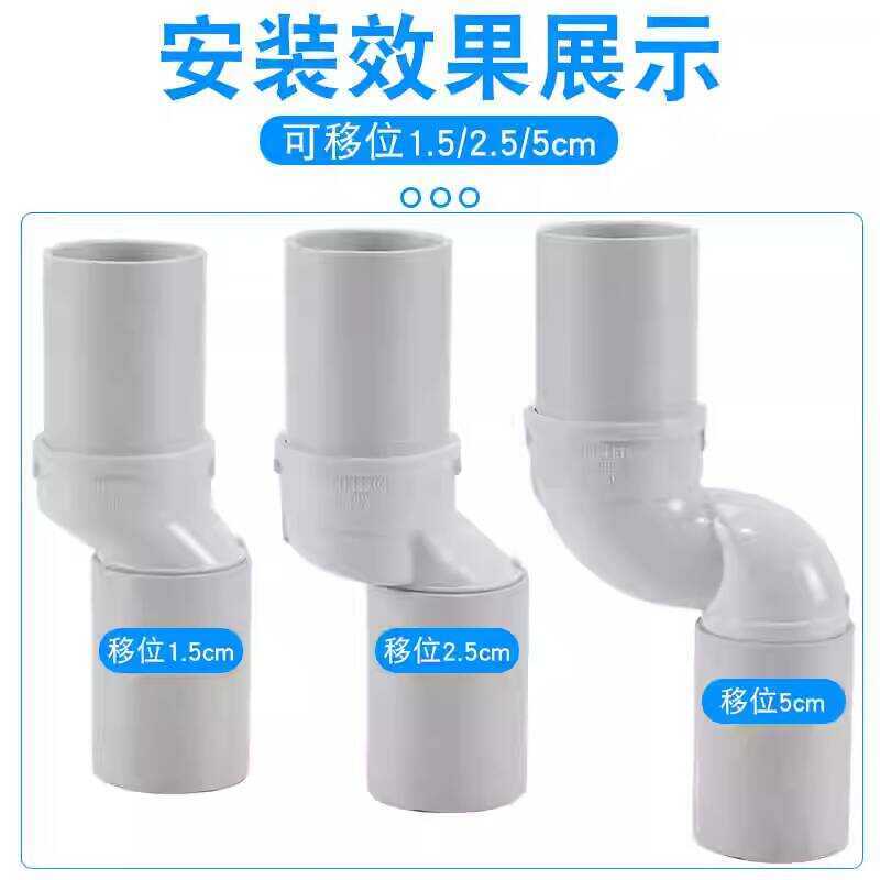 PVC 50 Coupling Direct 75 110 Sewer Pipe Eccentric Socket Coupler ...