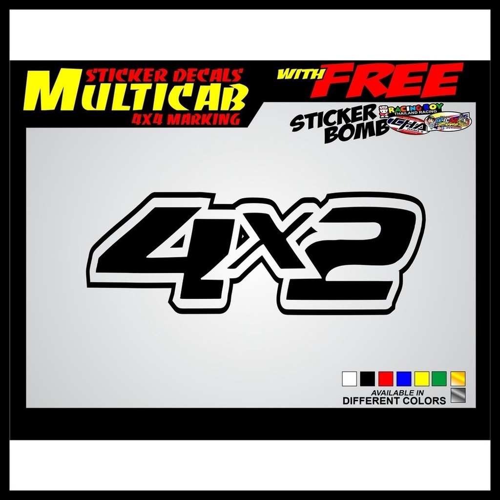 Multicab 4x2 marking Sticker Decals Set cut-out vinyl | Shopee Philippines