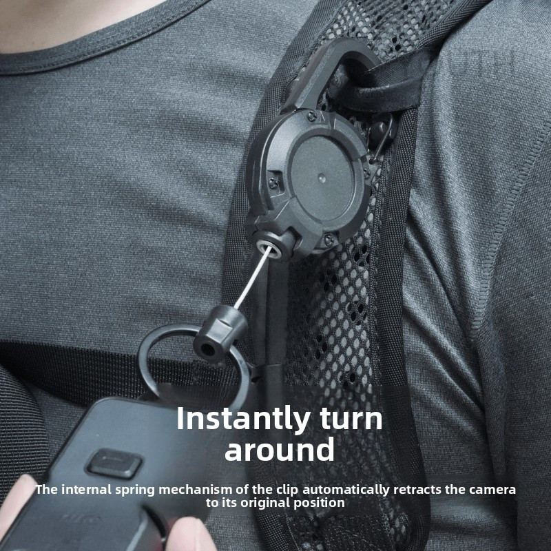 For DJI Pocket4P/3 backpack buckle, expandable Osmo sports camera strap ...