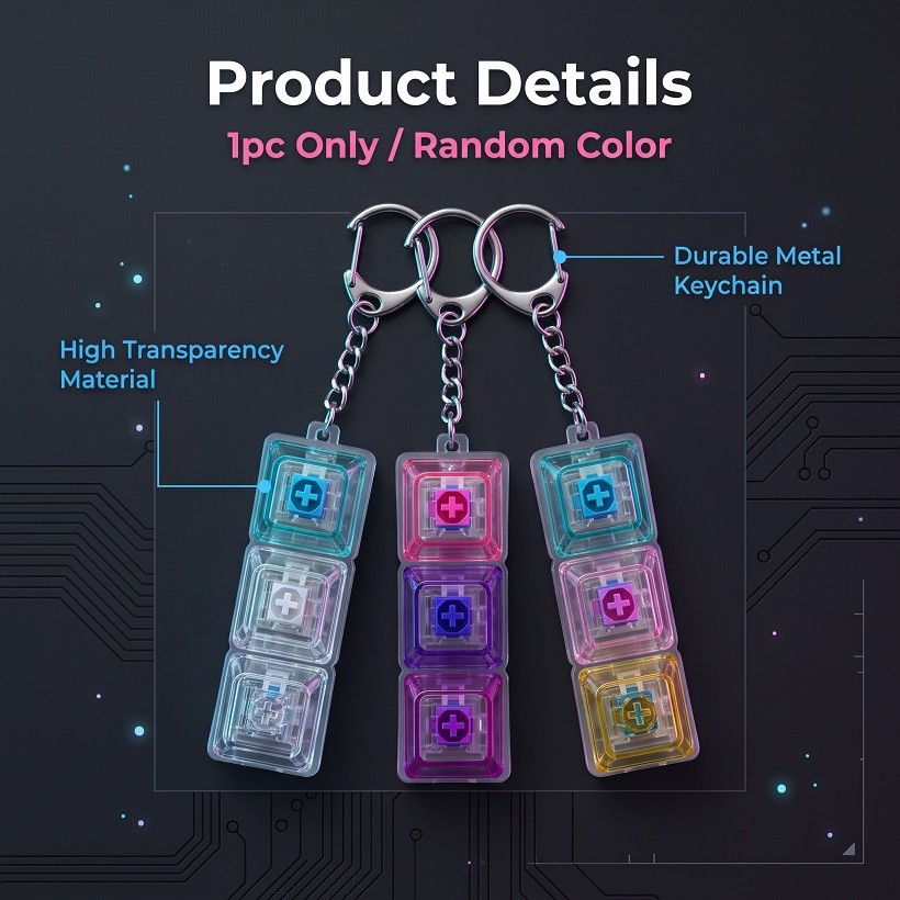 SP-203 M6313 1pc Only Random Color finger keyboard with Lights Fidget ...