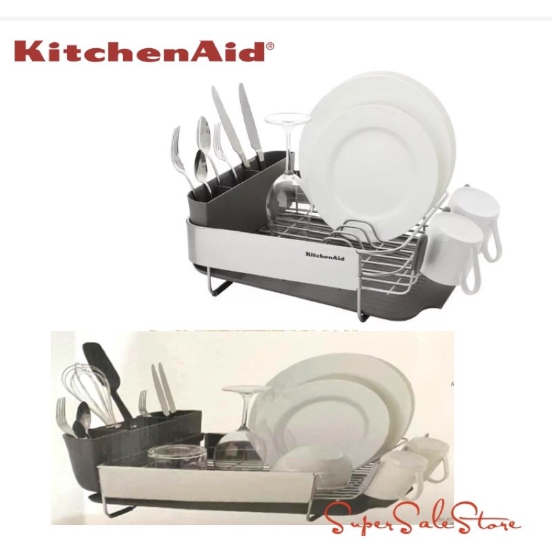 KitchenAid Full Size/ Compact Dish-Drying Rack-Gray | Shopee Philippines